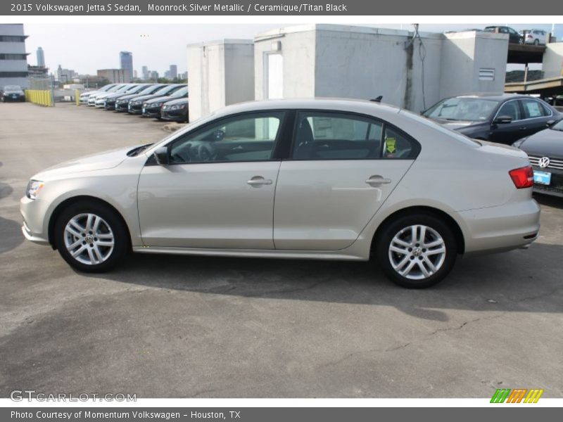 Moonrock Silver Metallic / Ceramique/Titan Black 2015 Volkswagen Jetta S Sedan