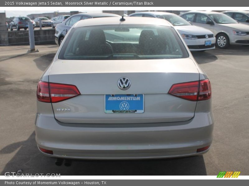 Moonrock Silver Metallic / Ceramique/Titan Black 2015 Volkswagen Jetta S Sedan