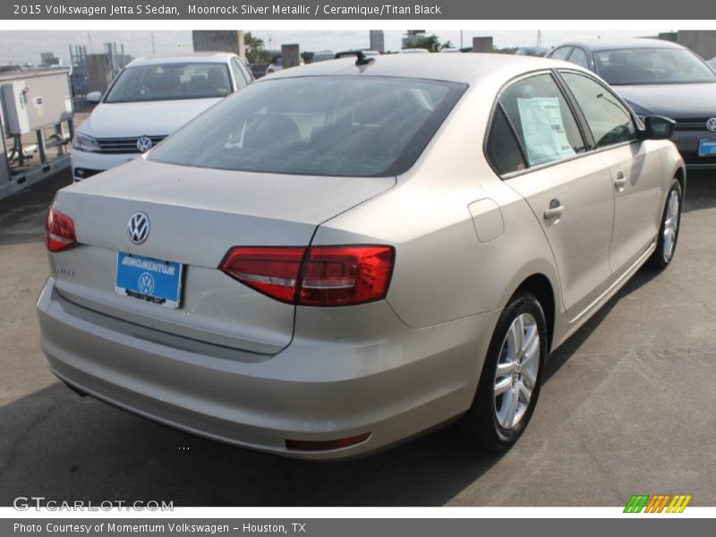 Moonrock Silver Metallic / Ceramique/Titan Black 2015 Volkswagen Jetta S Sedan