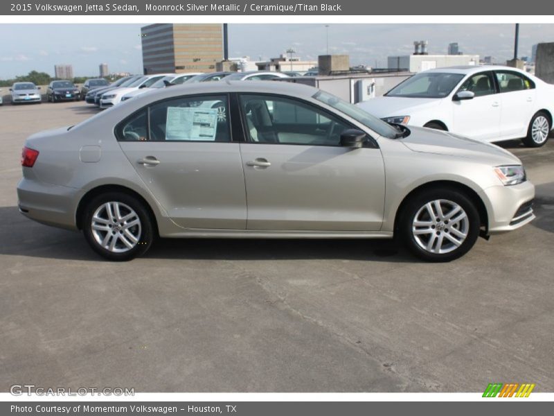 Moonrock Silver Metallic / Ceramique/Titan Black 2015 Volkswagen Jetta S Sedan