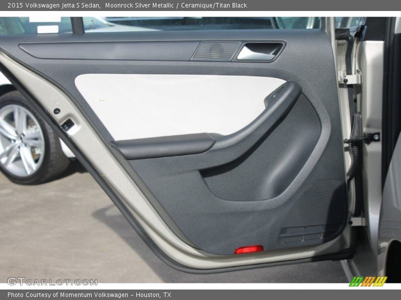 Moonrock Silver Metallic / Ceramique/Titan Black 2015 Volkswagen Jetta S Sedan