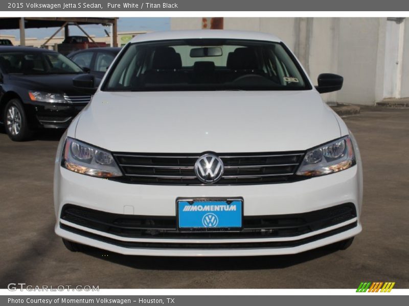 Pure White / Titan Black 2015 Volkswagen Jetta S Sedan
