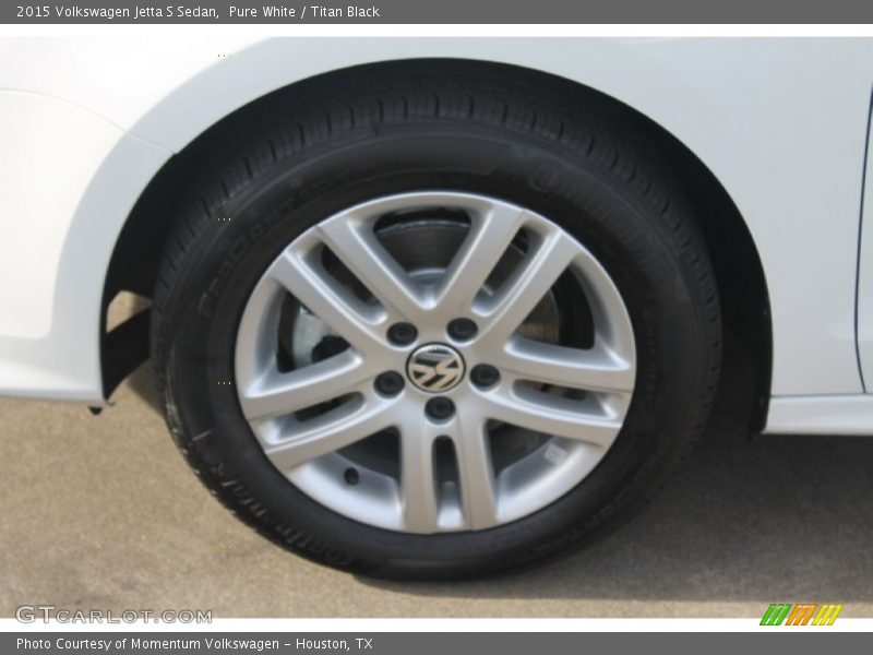 Pure White / Titan Black 2015 Volkswagen Jetta S Sedan