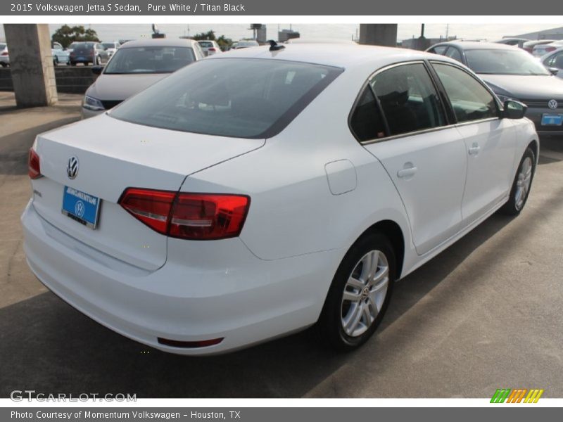 Pure White / Titan Black 2015 Volkswagen Jetta S Sedan