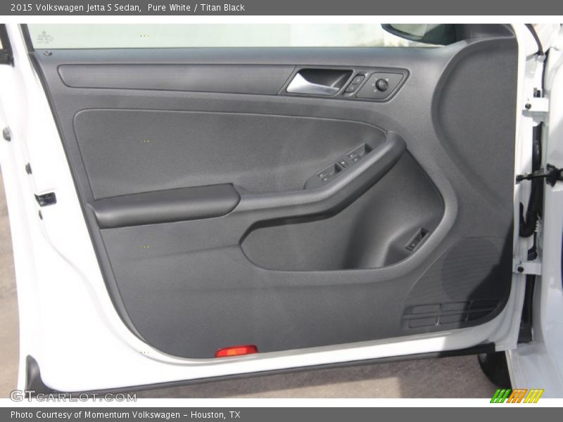 Pure White / Titan Black 2015 Volkswagen Jetta S Sedan