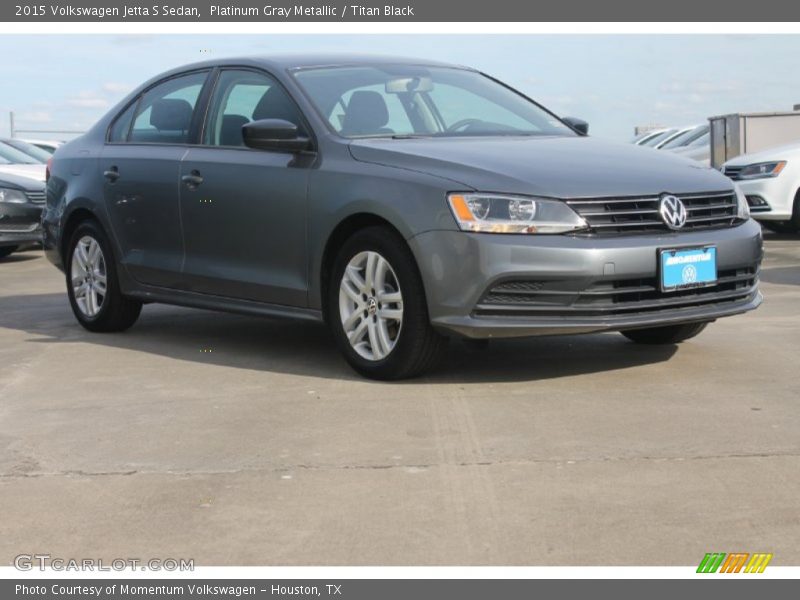 Platinum Gray Metallic / Titan Black 2015 Volkswagen Jetta S Sedan