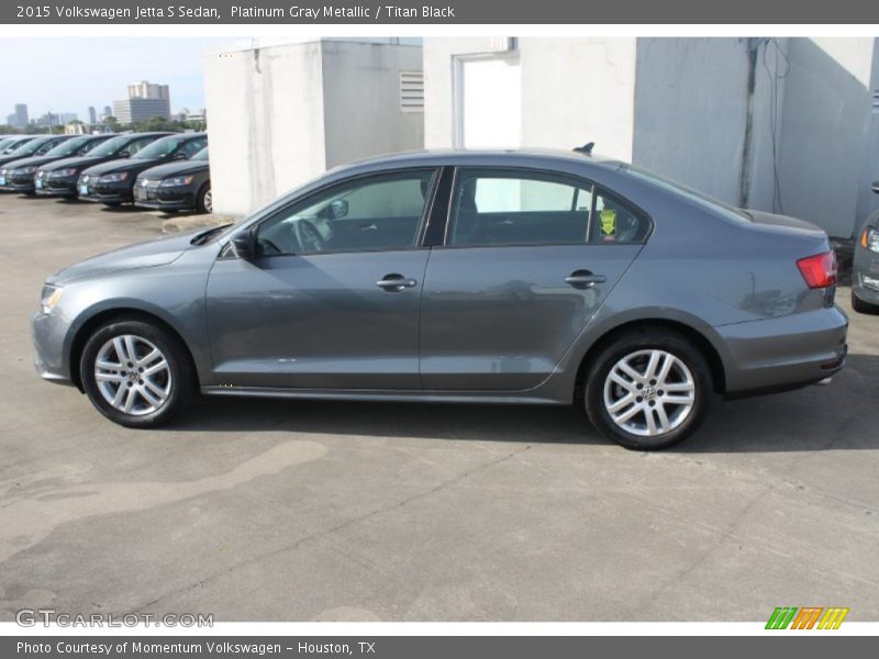 Platinum Gray Metallic / Titan Black 2015 Volkswagen Jetta S Sedan