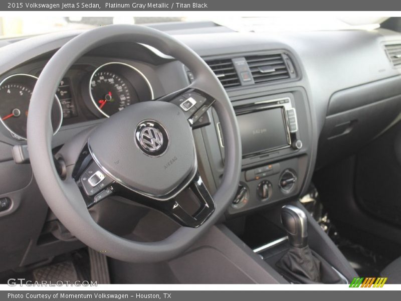Platinum Gray Metallic / Titan Black 2015 Volkswagen Jetta S Sedan