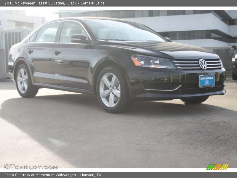 Black / Cornsilk Beige 2015 Volkswagen Passat SE Sedan