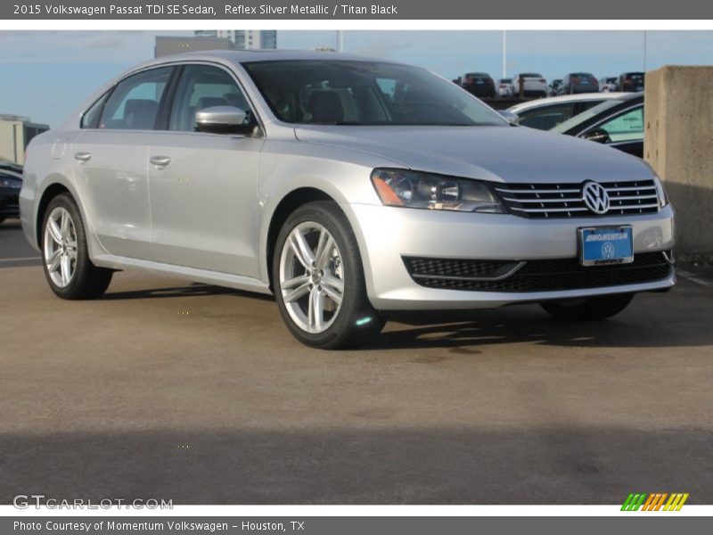 Reflex Silver Metallic / Titan Black 2015 Volkswagen Passat TDI SE Sedan