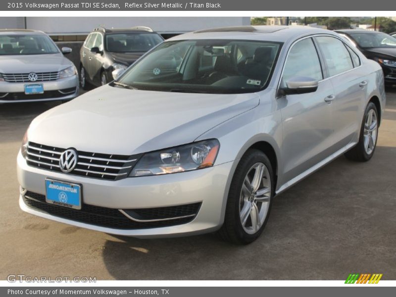 Reflex Silver Metallic / Titan Black 2015 Volkswagen Passat TDI SE Sedan