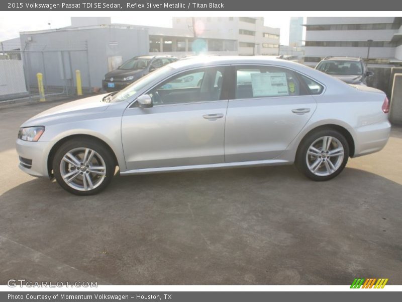 Reflex Silver Metallic / Titan Black 2015 Volkswagen Passat TDI SE Sedan
