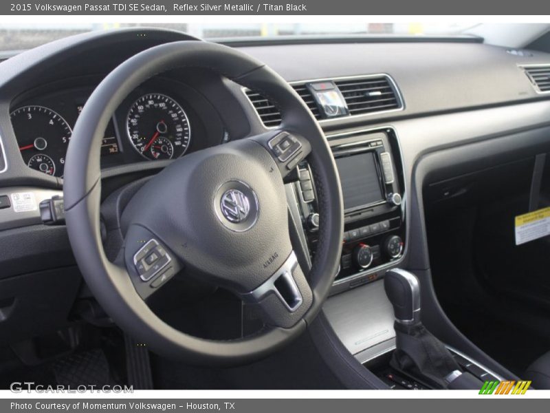Reflex Silver Metallic / Titan Black 2015 Volkswagen Passat TDI SE Sedan