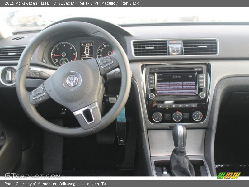 Reflex Silver Metallic / Titan Black 2015 Volkswagen Passat TDI SE Sedan