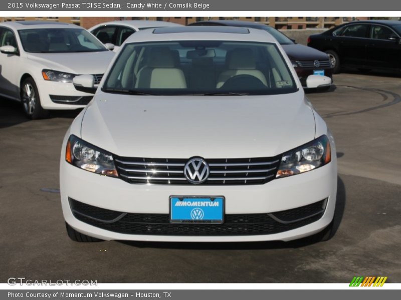 Candy White / Cornsilk Beige 2015 Volkswagen Passat TDI SE Sedan