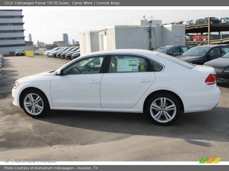 Candy White / Cornsilk Beige 2015 Volkswagen Passat TDI SE Sedan