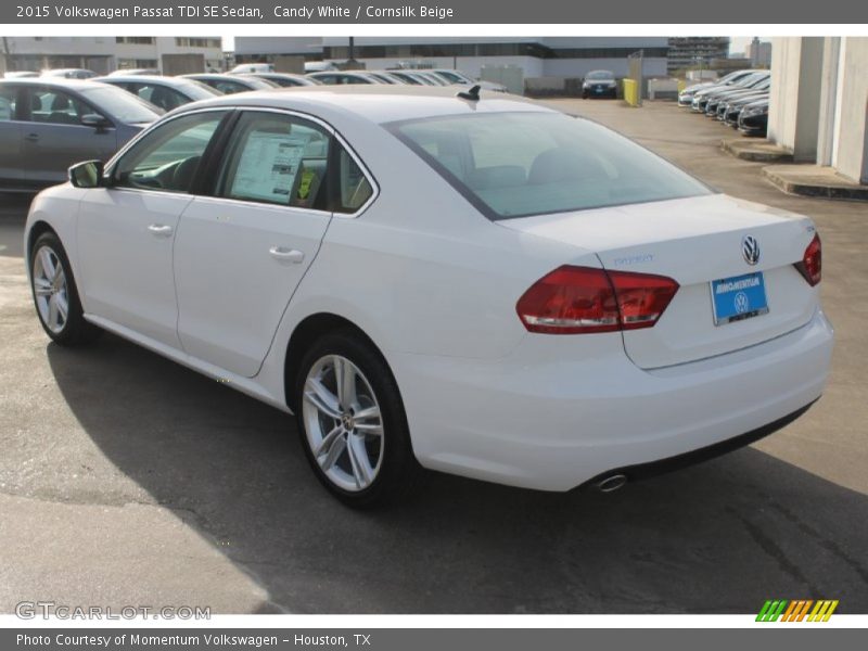 Candy White / Cornsilk Beige 2015 Volkswagen Passat TDI SE Sedan