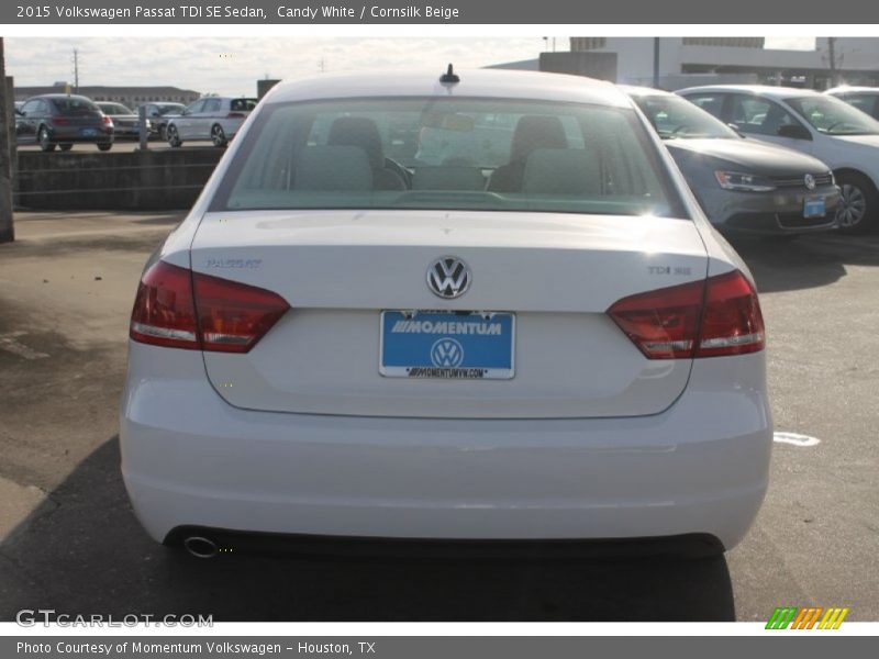 Candy White / Cornsilk Beige 2015 Volkswagen Passat TDI SE Sedan