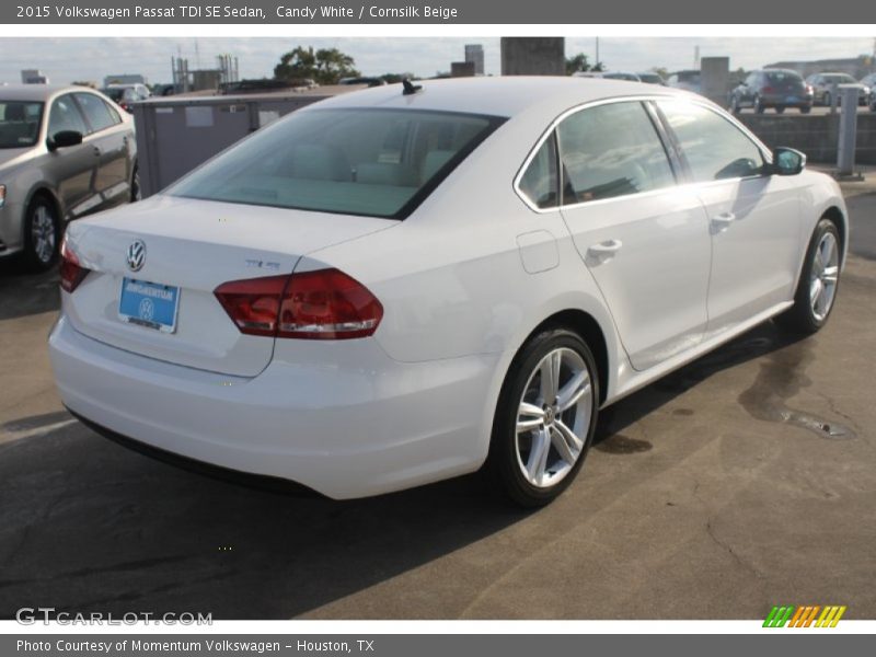 Candy White / Cornsilk Beige 2015 Volkswagen Passat TDI SE Sedan