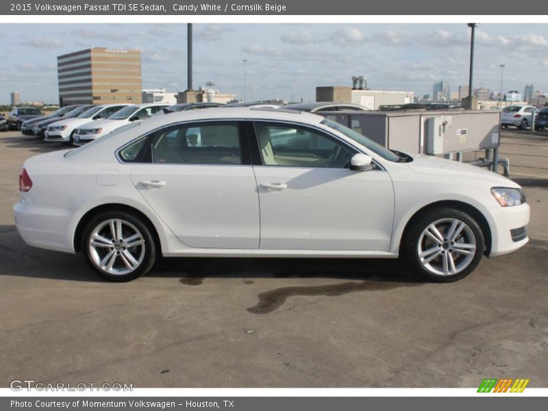 Candy White / Cornsilk Beige 2015 Volkswagen Passat TDI SE Sedan