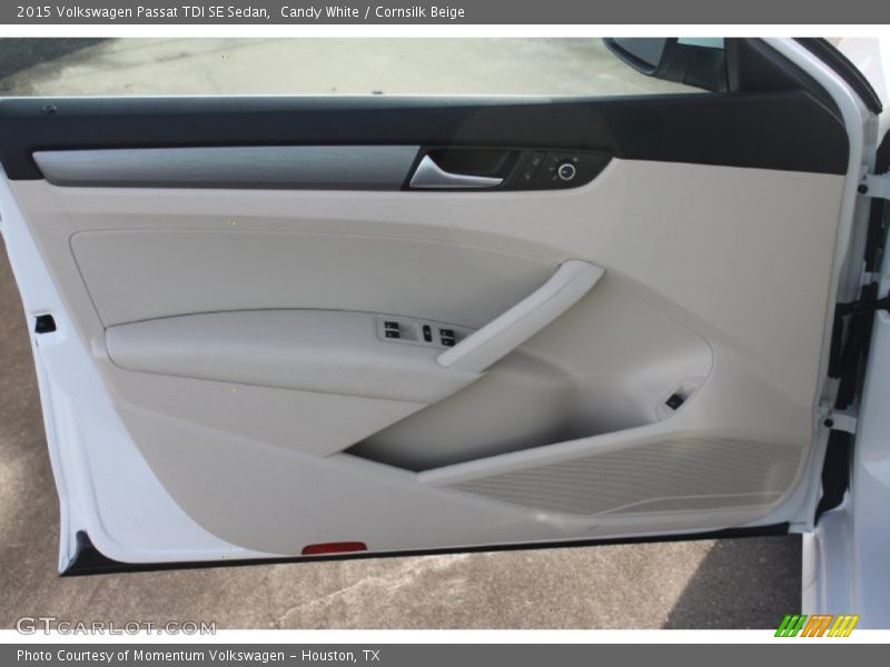 Candy White / Cornsilk Beige 2015 Volkswagen Passat TDI SE Sedan