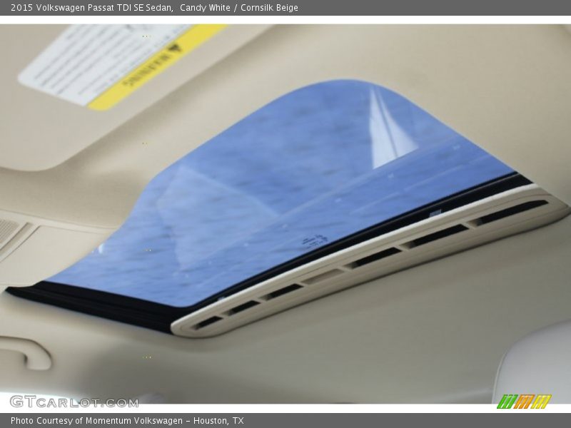 Candy White / Cornsilk Beige 2015 Volkswagen Passat TDI SE Sedan