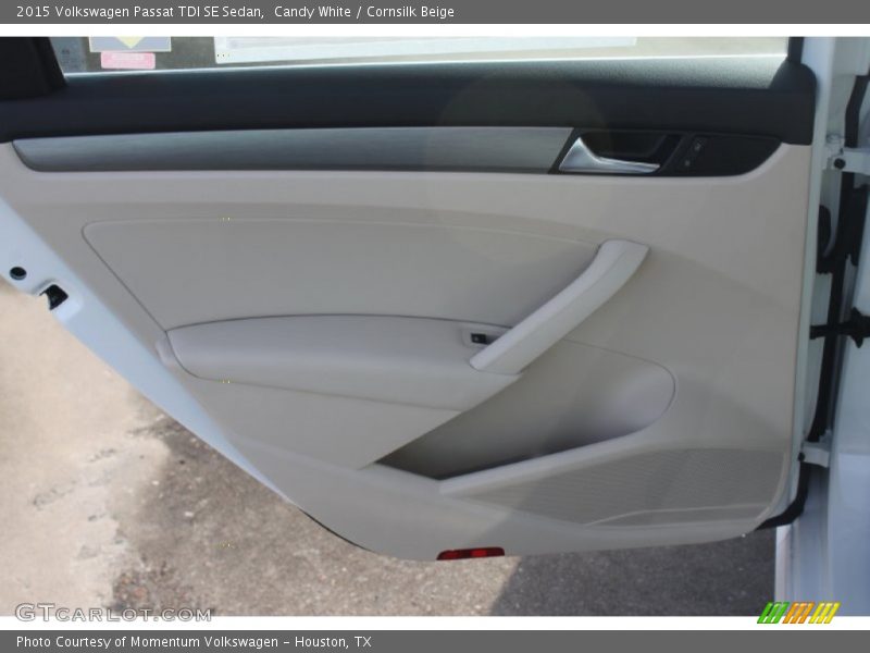 Candy White / Cornsilk Beige 2015 Volkswagen Passat TDI SE Sedan