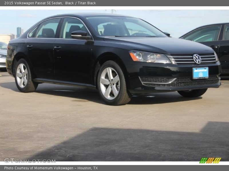 Black / Titan Black 2015 Volkswagen Passat SE Sedan