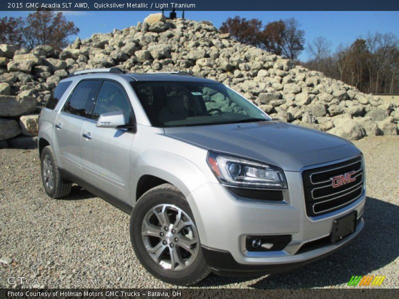 Quicksilver Metallic / Light Titanium 2015 GMC Acadia SLT AWD