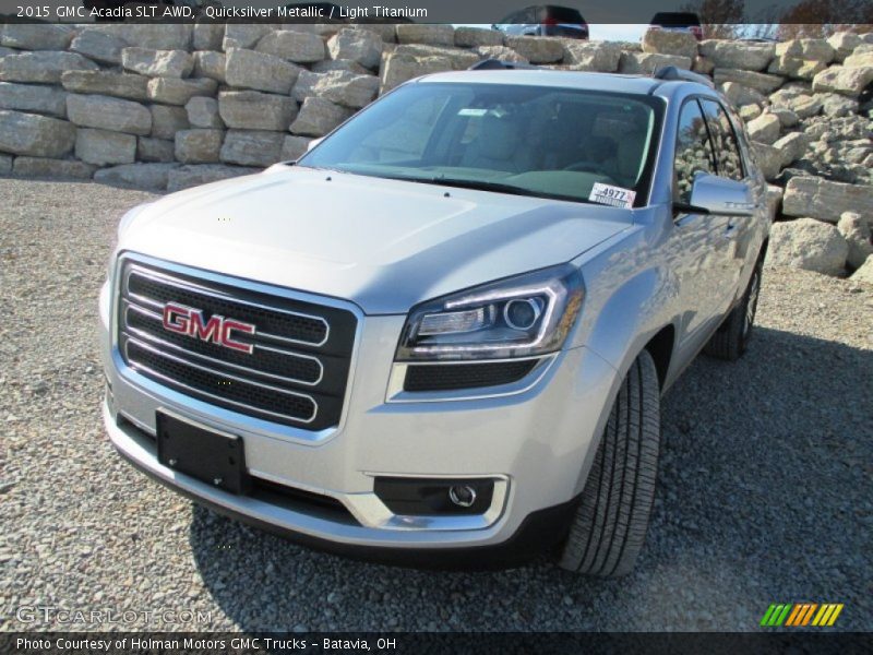 Quicksilver Metallic / Light Titanium 2015 GMC Acadia SLT AWD