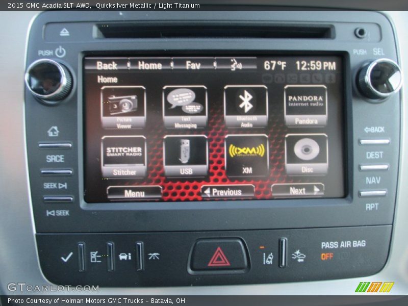 Quicksilver Metallic / Light Titanium 2015 GMC Acadia SLT AWD