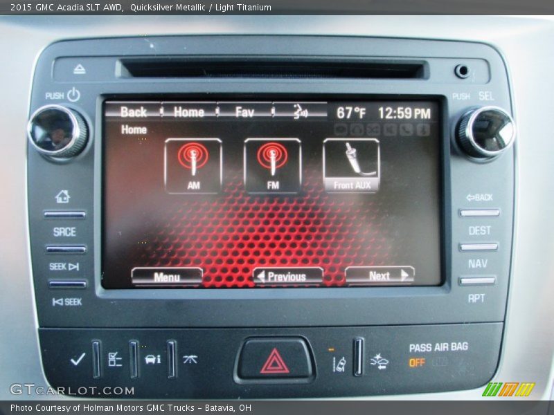 Quicksilver Metallic / Light Titanium 2015 GMC Acadia SLT AWD