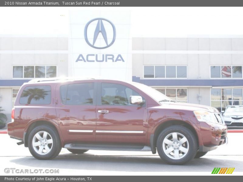 Tuscan Sun Red Pearl / Charcoal 2010 Nissan Armada Titanium