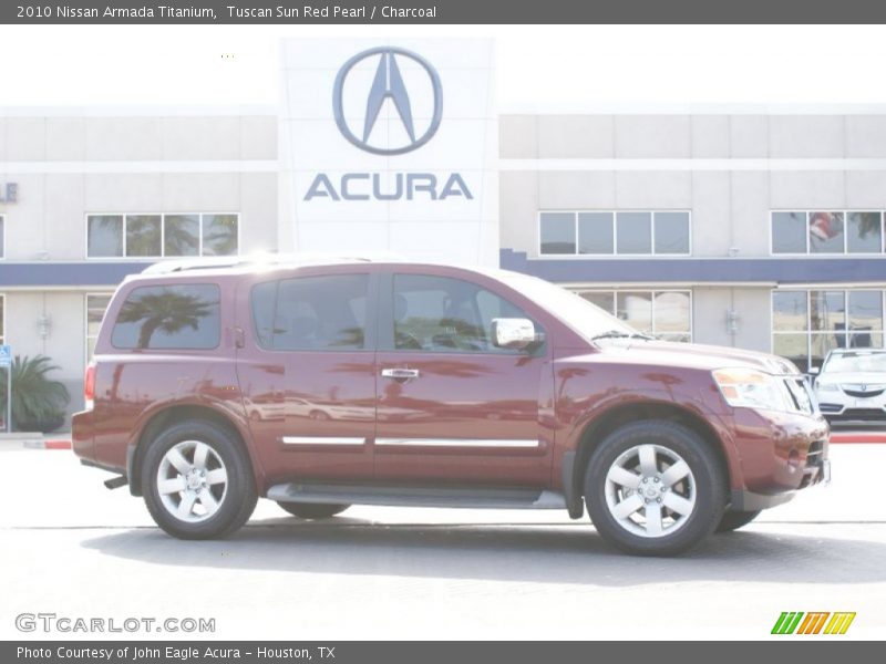 Tuscan Sun Red Pearl / Charcoal 2010 Nissan Armada Titanium