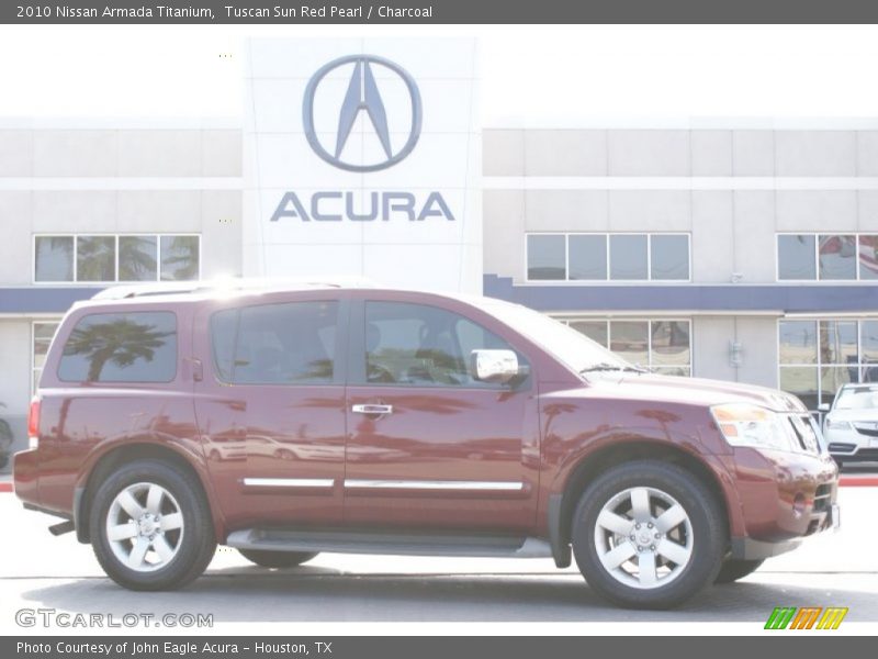Tuscan Sun Red Pearl / Charcoal 2010 Nissan Armada Titanium