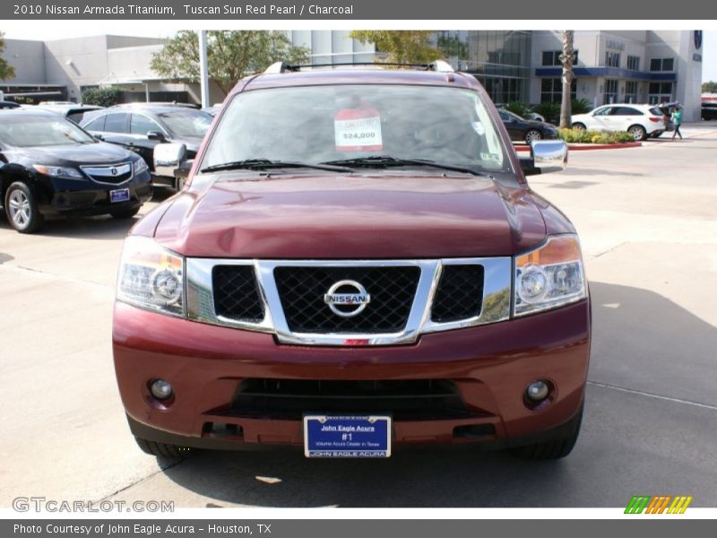Tuscan Sun Red Pearl / Charcoal 2010 Nissan Armada Titanium
