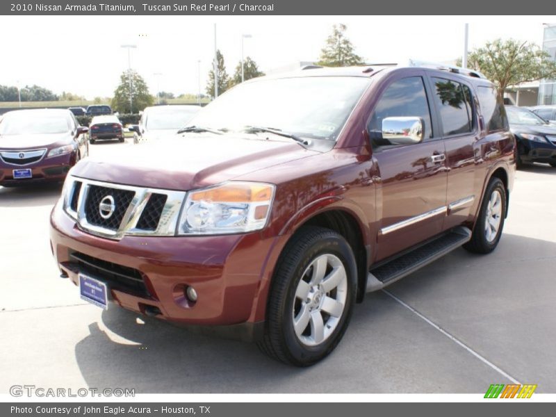 Tuscan Sun Red Pearl / Charcoal 2010 Nissan Armada Titanium