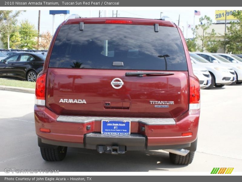 Tuscan Sun Red Pearl / Charcoal 2010 Nissan Armada Titanium