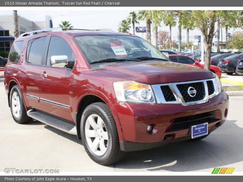 Tuscan Sun Red Pearl / Charcoal 2010 Nissan Armada Titanium