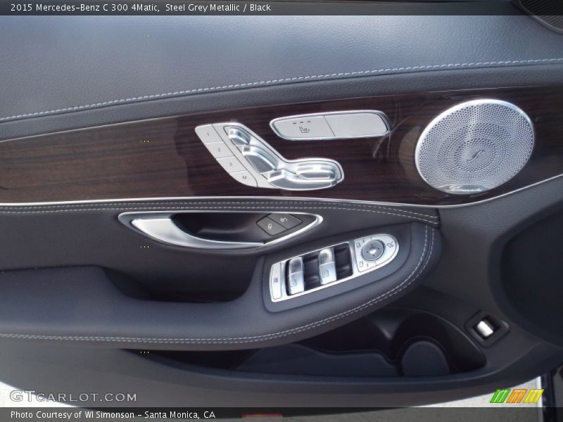 Steel Grey Metallic / Black 2015 Mercedes-Benz C 300 4Matic