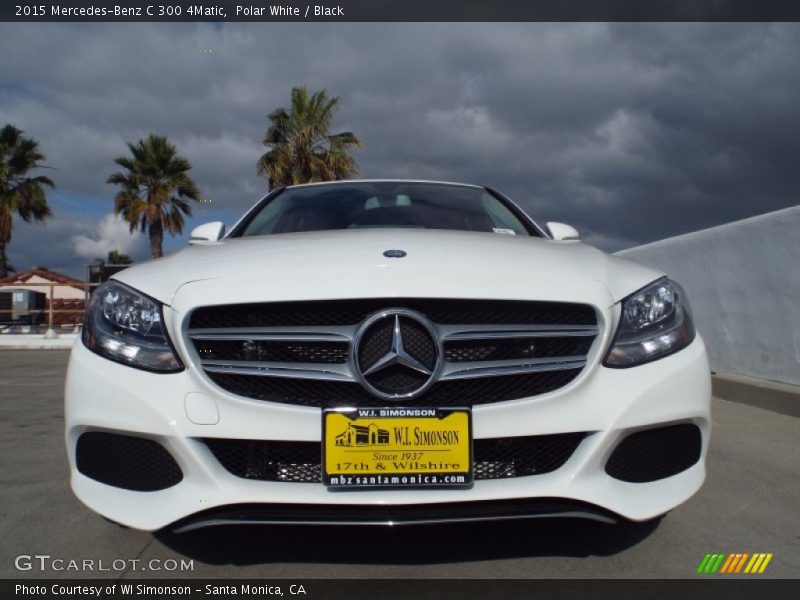 Polar White / Black 2015 Mercedes-Benz C 300 4Matic