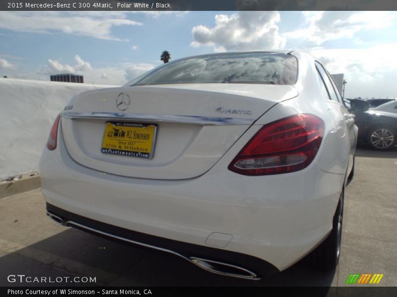 Polar White / Black 2015 Mercedes-Benz C 300 4Matic