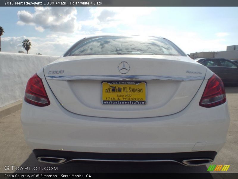 Polar White / Black 2015 Mercedes-Benz C 300 4Matic
