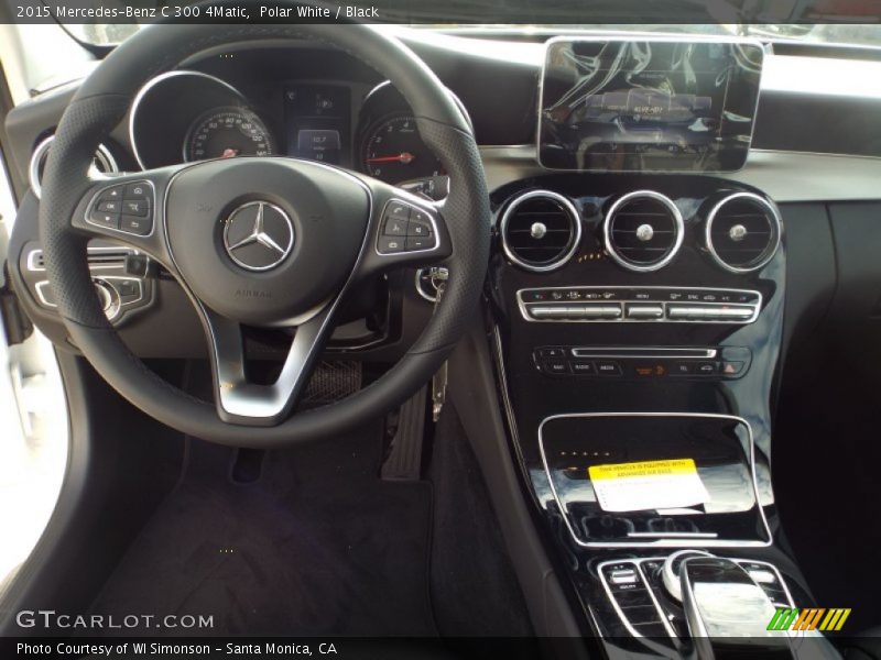 Polar White / Black 2015 Mercedes-Benz C 300 4Matic
