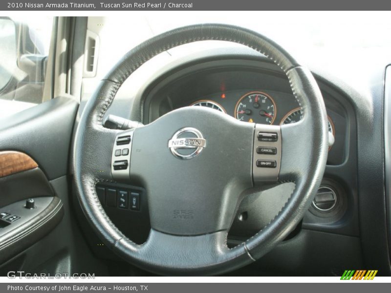 Tuscan Sun Red Pearl / Charcoal 2010 Nissan Armada Titanium