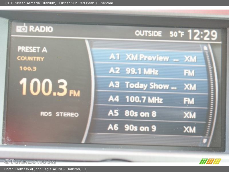 Tuscan Sun Red Pearl / Charcoal 2010 Nissan Armada Titanium