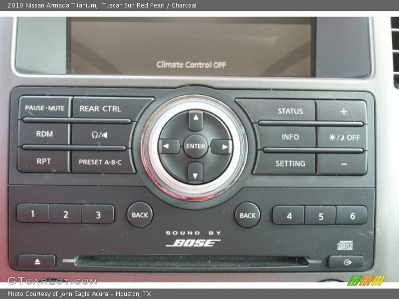 Tuscan Sun Red Pearl / Charcoal 2010 Nissan Armada Titanium