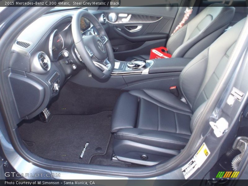 Steel Grey Metallic / Black 2015 Mercedes-Benz C 300 4Matic