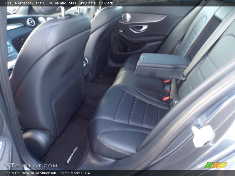 Steel Grey Metallic / Black 2015 Mercedes-Benz C 300 4Matic