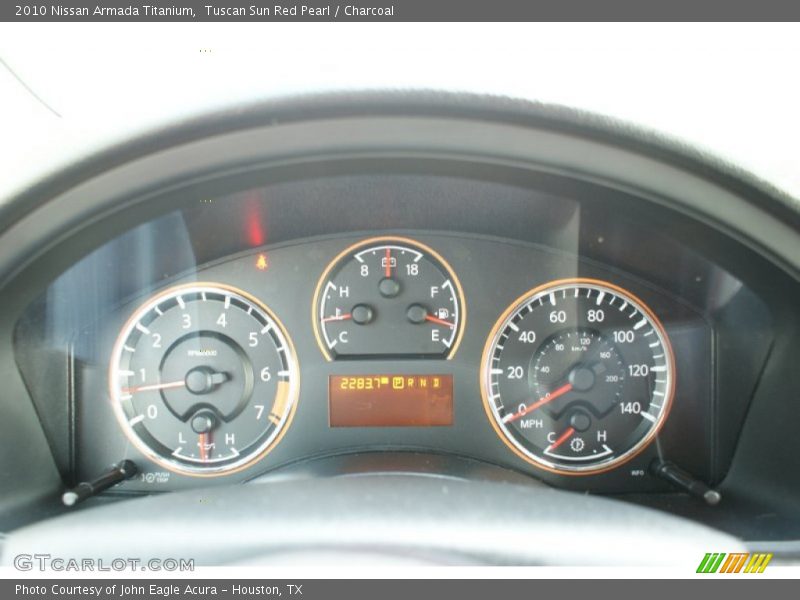 Tuscan Sun Red Pearl / Charcoal 2010 Nissan Armada Titanium